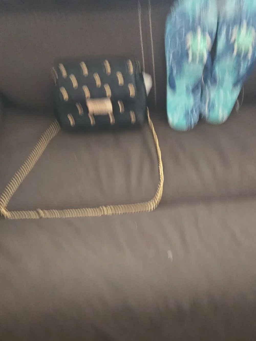 Ted Baker Black Quilted Crossbody with Gold Rosette Studs - Picture 10 of 10
